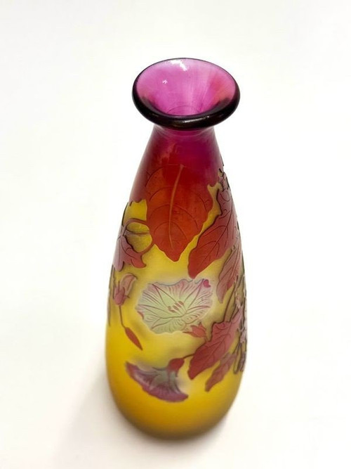 Emile Gallé Art Nouveau Vase “Volubilis”