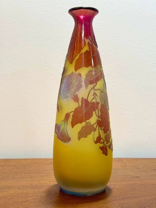 Emile Gallé Art Nouveau Vase “Volubilis”