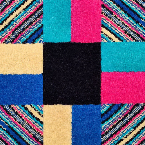 1990s Gorgeous Woolen Rug by Ottavio Missoni. Made in Italy