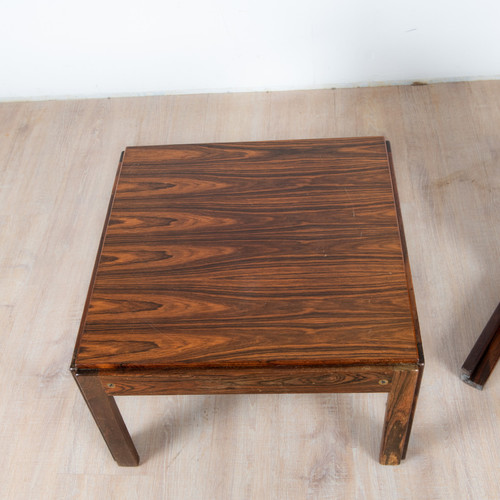 Pair of CFC Silkeborg rosewood bedside tables, Denmark, 1970s