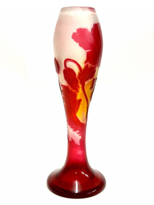 Emile Gallé Vase „Mohnblumen“