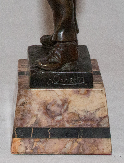 Bronze The Drinker G Omerth Circa 1920