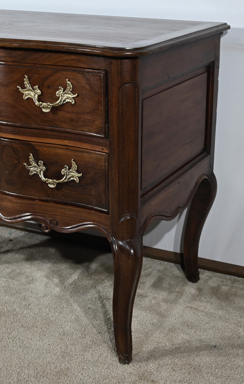 Sauteuse Commode in Amaranth and Mahogany, Louis XV – 18th Century