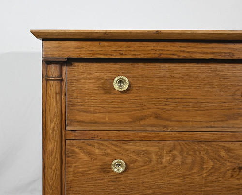 Small Oak Property Chest of Drawers, Empire Period – Early 19th Century