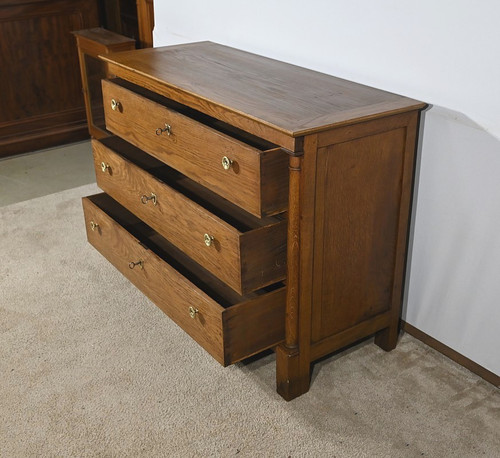 Small Oak Property Chest of Drawers, Empire Period – Early 19th Century