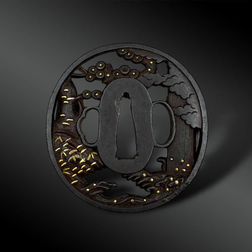 TSUBA Maru Gata - Japon - Période Edo (1603-1868)