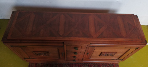 Art Deco sideboard in walnut