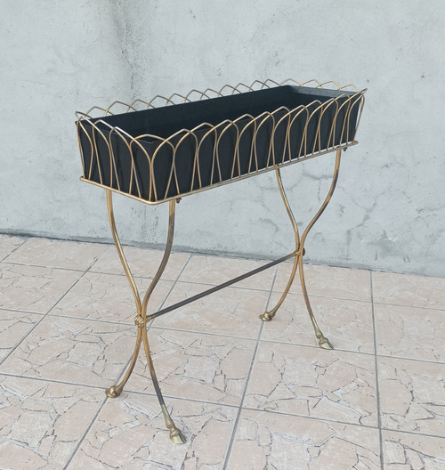 Brass planter in the style of Maison Jansen 1960