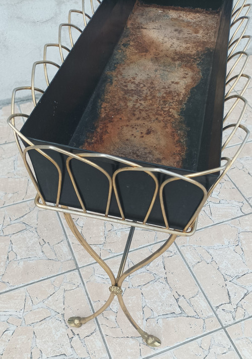 Brass planter in the style of Maison Jansen 1960