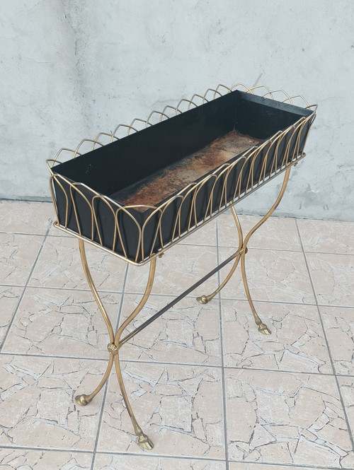 Brass planter in the style of Maison Jansen 1960