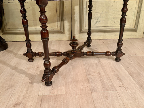 Writing Table In Walnut From Louis XIII XVIIth Century