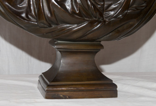 Grand Buste En Bronze "comtesse Du Barry" d'Après Pajou 19ème Siècle