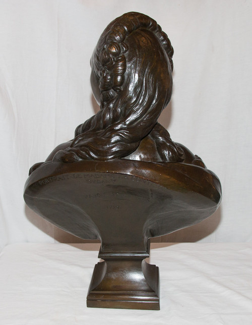 Grand Buste En Bronze "comtesse Du Barry" d'Après Pajou 19ème Siècle