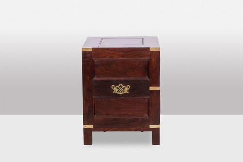 Commode de marine en acajou. Début XXe siècle. 