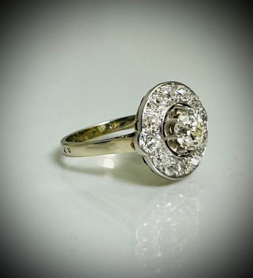 Art-deco Diamond Marguerite Ring