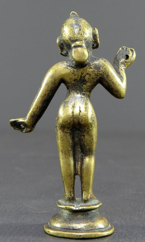 India, 19th Century or Earlier, Ancient Statuette Of Rhada In Bronze.