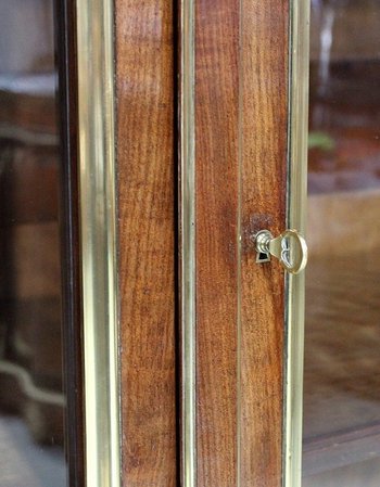  Cuban Mahogany Parquet Bookcase, Louis XVI Style - Late 19th Century