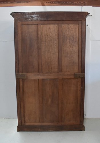  Cuban Mahogany Parquet Bookcase, Louis XVI Style - Late 19th Century