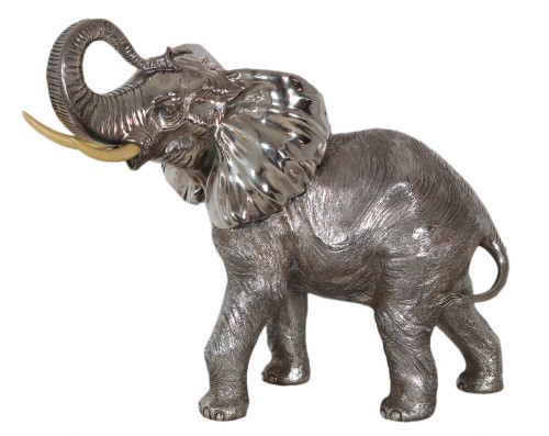 Grande Elefante in Argento Alessandro Magrino Italia circa 1980