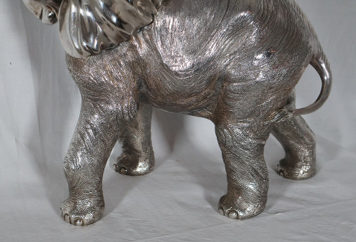 Grande Elefante in Argento Alessandro Magrino Italia circa 1980