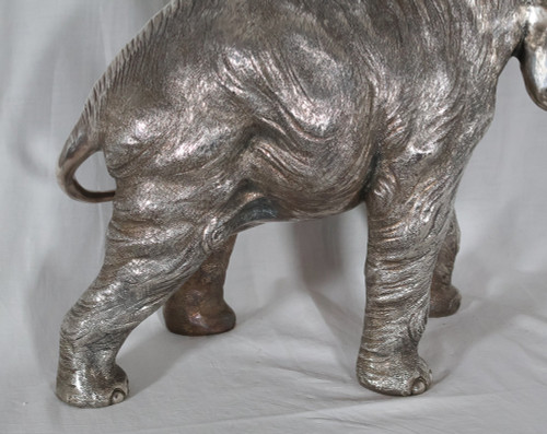 Grande Elefante in Argento Alessandro Magrino Italia circa 1980