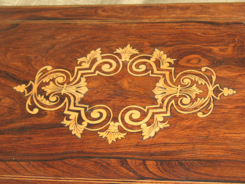 Liqueur cellar marquetry box Charles X period - 19th