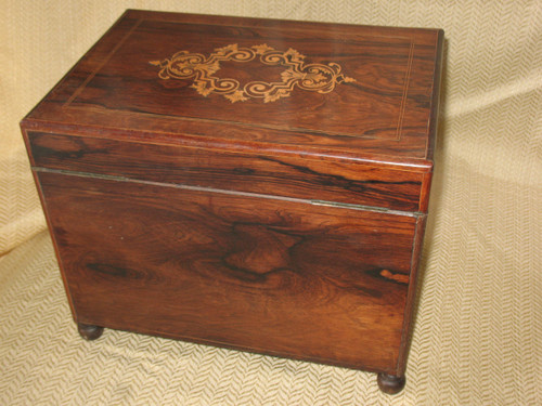 Liqueur cellar marquetry box Charles X period - 19th