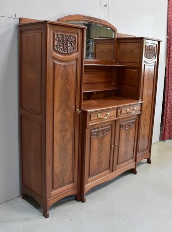 Mahogany Cabinet, Art Nouveau - 1900