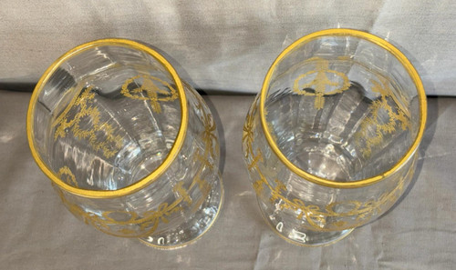 Pair Of Crystal Vases