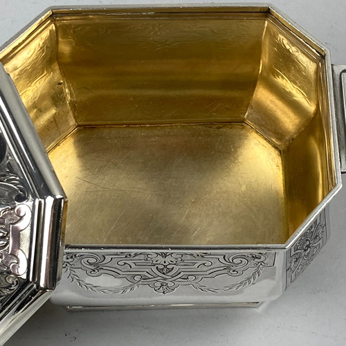 Silver tea service signed Tétard & Frères