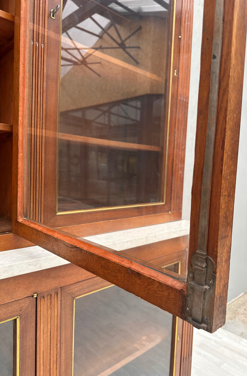 Important Louis XVI Period Mahogany Chateau Bookcase circa 1780