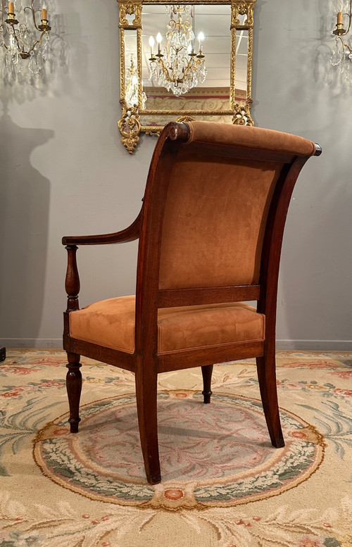 Jacob Frères Provenance Royal, Fauteuil à l'Etrusque En Mahjou Palais Des Tuileries d'Epoque Directo