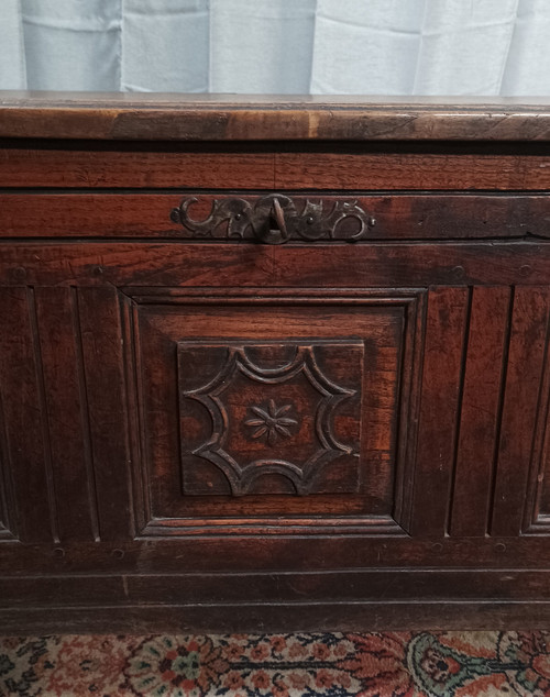 19th century Louis XIV oak chest