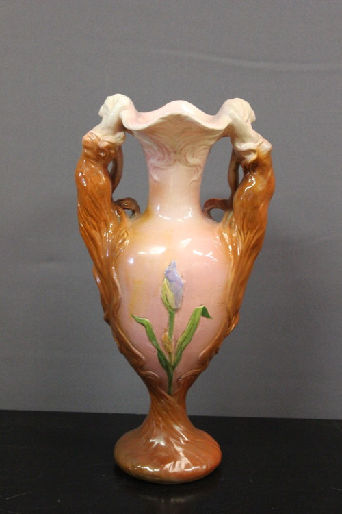 Jugendstil Vase Dekor Von Frauen Von Delphin Massier