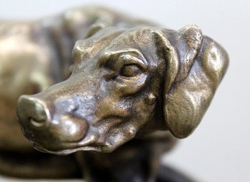  Bronzo di un cane Braque, di P.J Mêne - Metà del XIX secolo