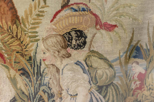 Orientalist style petit point tapestry. Circa 1880.