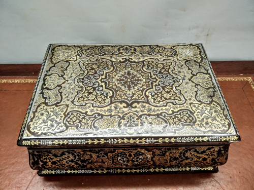 Grand coffret en marqueterie Boulle 