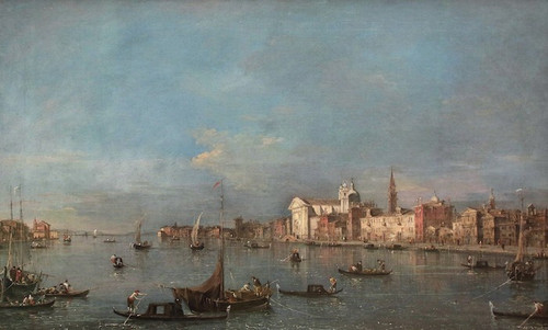 Giacomo Guardi (venice, 1764 - 1835), View Of Venice With The Giudecca Canal