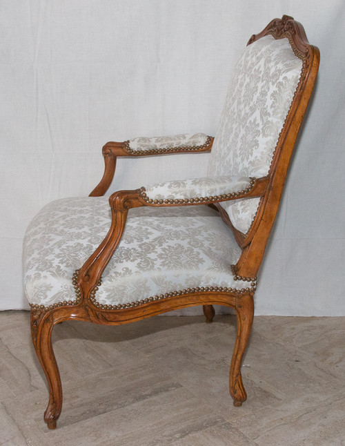 Flat-back armchair Stamped Louis XV period