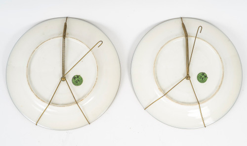 A pair of Limoge porcelain plates, early 20th century