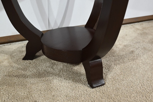 Mahogany pedestal table, Art Deco style – 1959