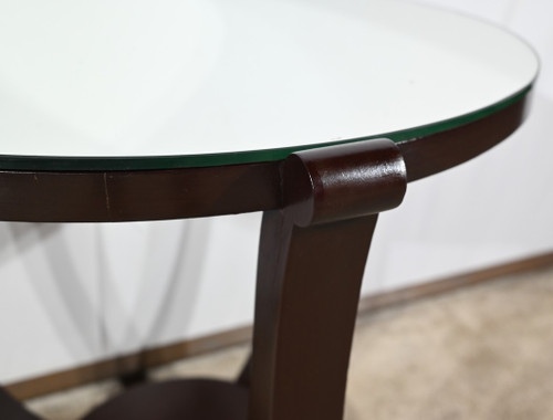 Mahogany pedestal table, Art Deco style – 1959