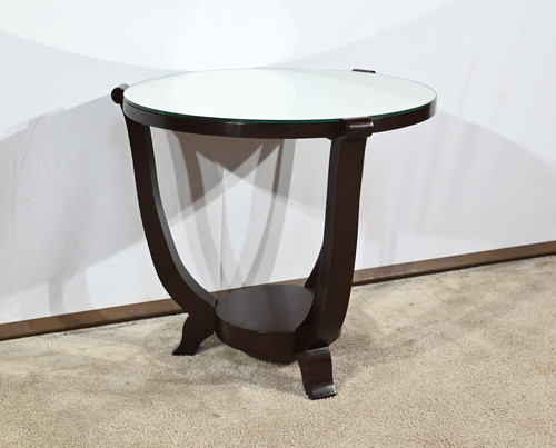 Mahogany pedestal table, Art Deco style – 1959