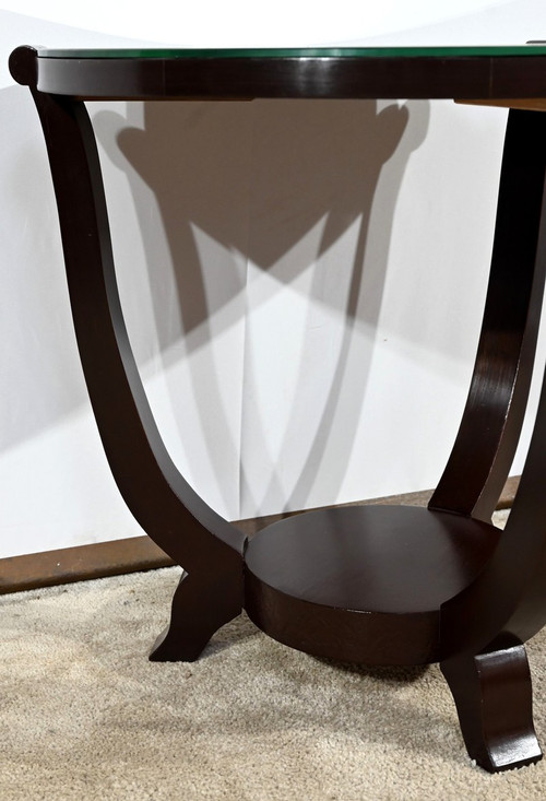 Mahogany pedestal table, Art Deco style – 1959