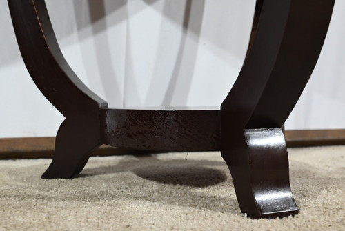 Mahogany pedestal table, Art Deco style – 1959