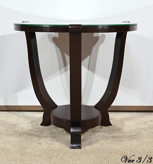 Mahogany pedestal table, Art Deco style – 1959