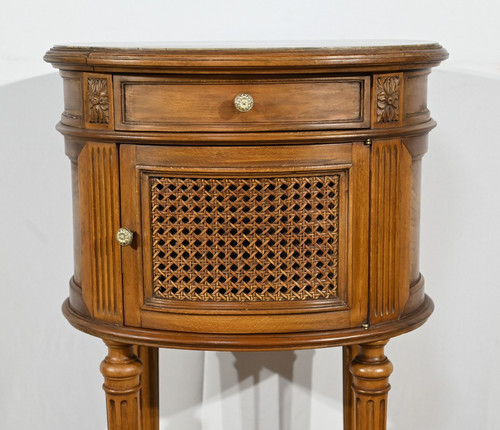 Petite Table Tambour en Hêtre, style Louis XVI – 1920