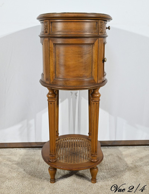 Petite Table Tambour en Hêtre, style Louis XVI – 1920