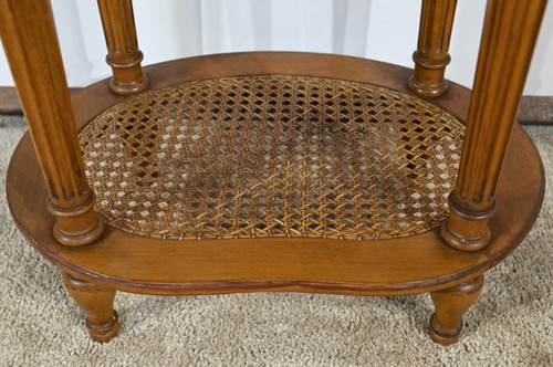 Petite Table Tambour en Hêtre, style Louis XVI – 1920