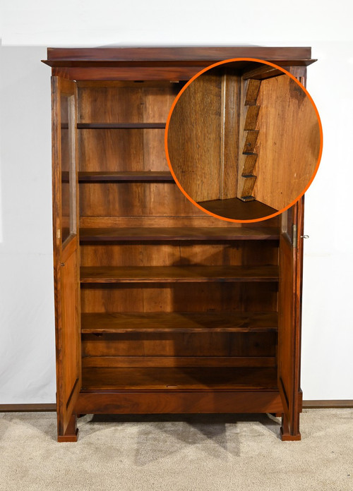 Small Mahogany Bookcase, Restoration Period – Early 19th Century